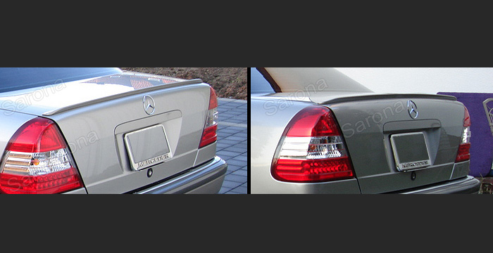 Custom Mercedes C Class  Sedan Trunk Wing (1994 - 2000) - $139.00 (Manufacturer Sarona, Part #MB-046-TW)